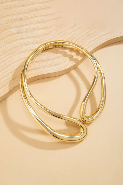 Cut Out Asymmetrical Necklace - MISMIMCAJN2403180113-GOLD-F