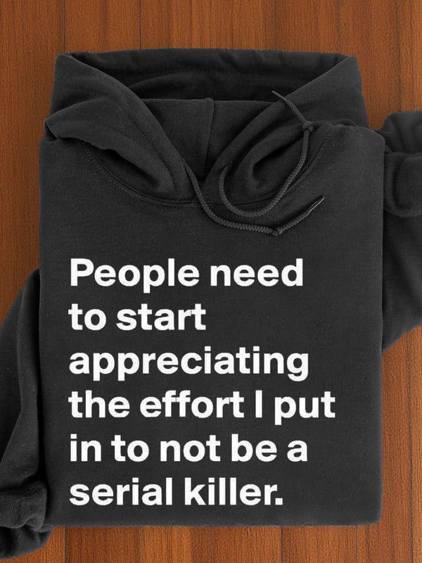 Funny Quote Art Print Casual Hoodie Sweatshirt