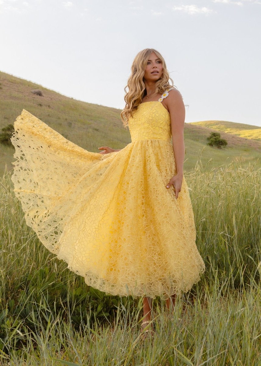 Daisy Days Dress - MISMIJK2438-W-YLW-00