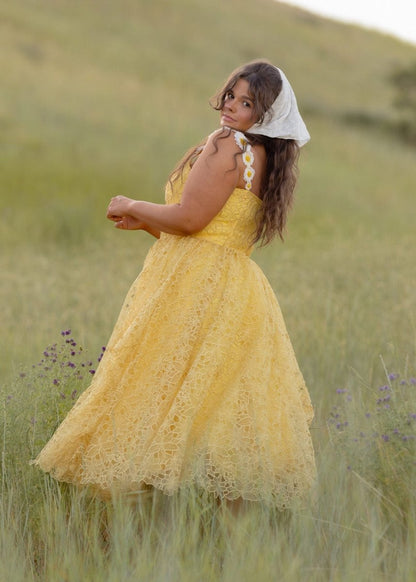 Daisy Days Dress - MISMIJK2438-W-YLW-00