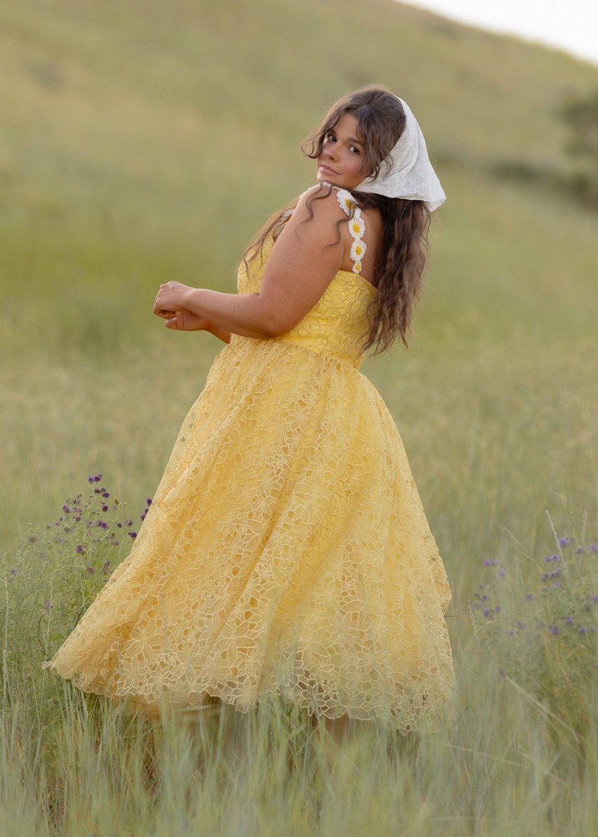 Daisy Days Dress - MISMIJK2438-W-YLW-00