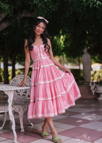 Delores Dress in Pink - MISMIJK23059-W-PNK-XXS