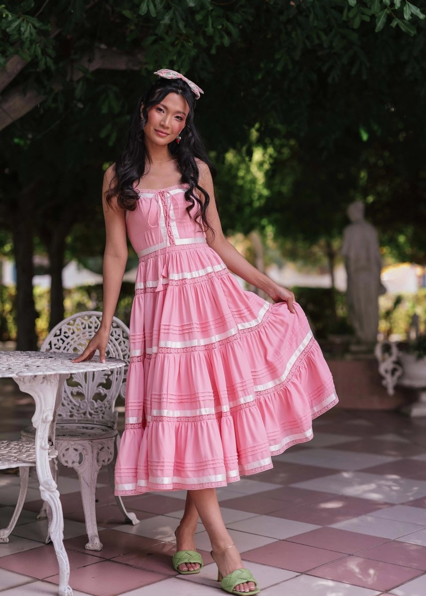 Delores Dress in Pink - MISMIJK23059-W-PNK-XXS