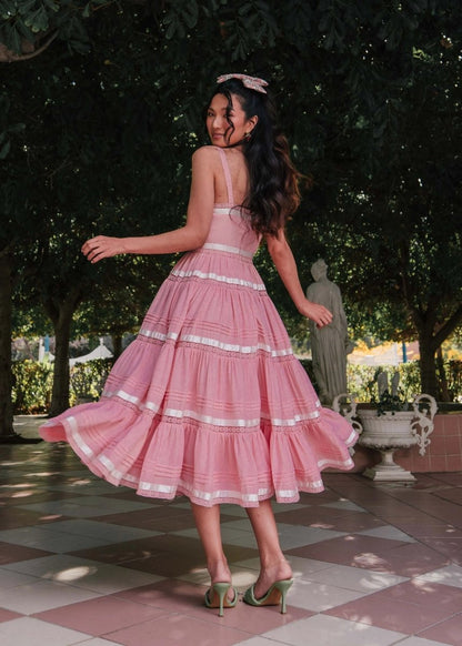 Delores Dress in Pink - MISMIJK23059-W-PNK-XXS