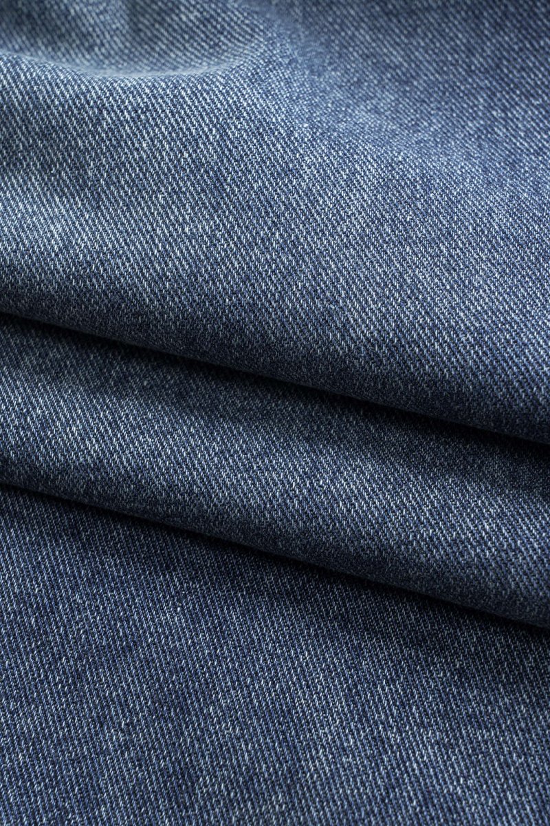 Denim Asymmetrical High Waist Jeans - MISMIMCWNJ2501100055-LIGHT WASH BLUE-XS