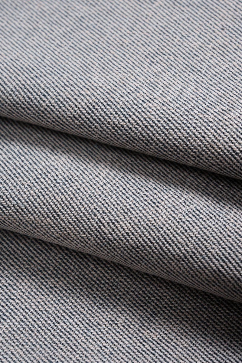 Denim Contrast Binding Button Washed V - Neck Crop Top - MISMIMCWNC2508110002-Contrast Color-XS