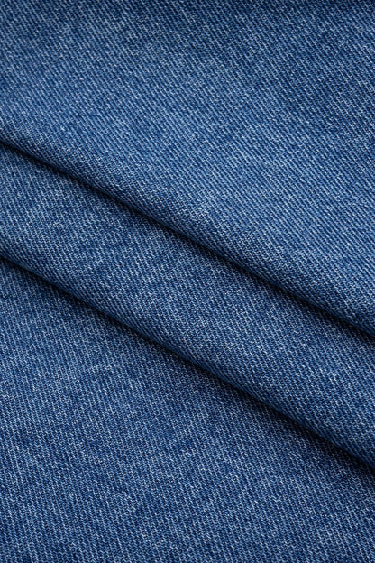 Denim Frayed Pocket Skirt - MISMIMCWNN2503190021-LIGHT WASH BLUE-XS