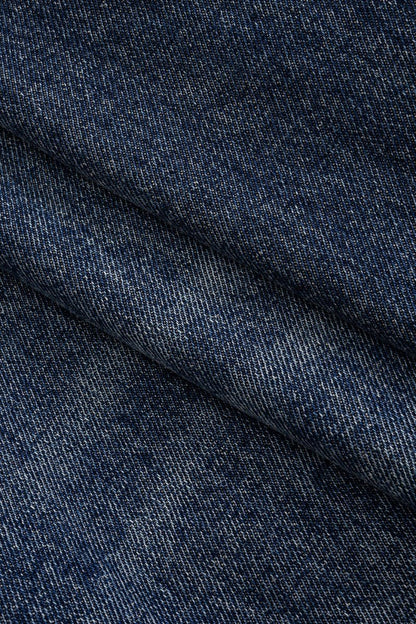 Denim Patchwork Barrel Jeans - MISMIMCWNJ2503240029-DARK WASH BLUE-XS