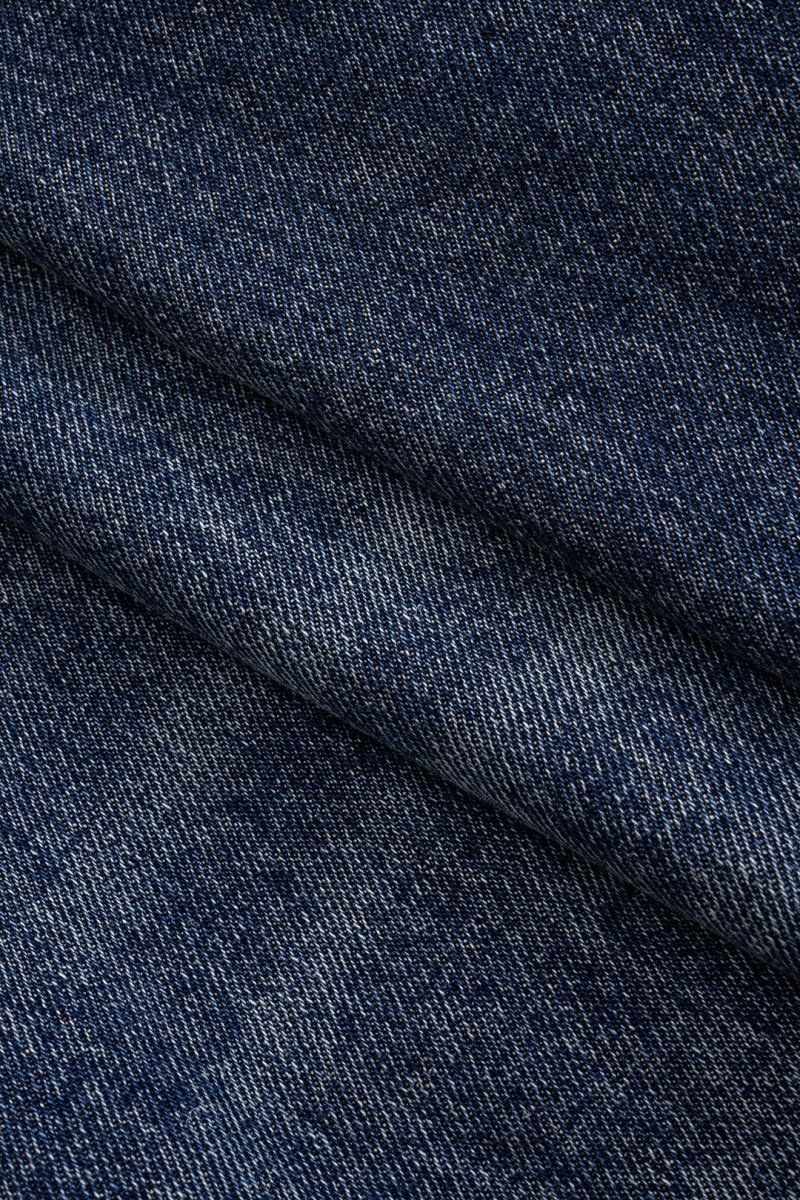 Denim Patchwork Barrel Jeans - MISMIMCWNJ2503240029-DARK WASH BLUE-XS