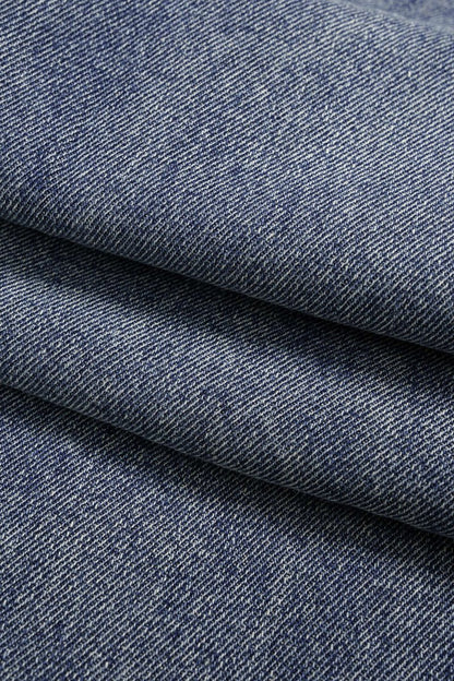 Denim Patchwork Barrel Jeans - MISMIMCWNJ2503240029-LIGHT WASH BLUE-XS