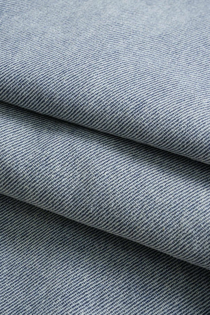 Denim Ripped Ruched Barrel Jeans - MISMIMCWNJ2507150199-LIGHT WASH BLUE-XS