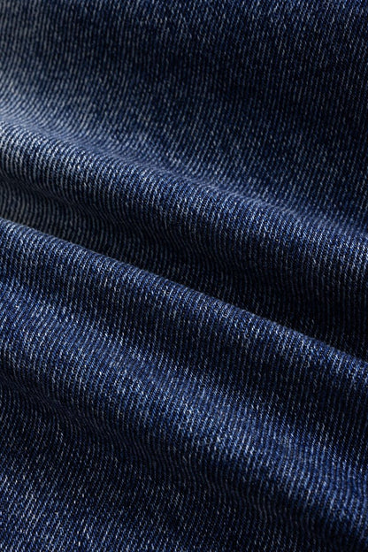 Denim Washed High Waist Barrel Jeans - MISMIMCWNJ2508200020-BLUE-XS