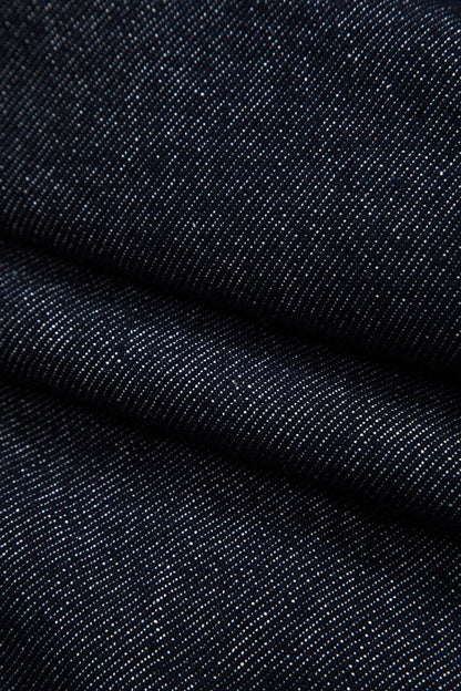 Denim Washed Wide Leg Barrel Jeans - MISMIMCWNJ2411140046-NAVY-XS