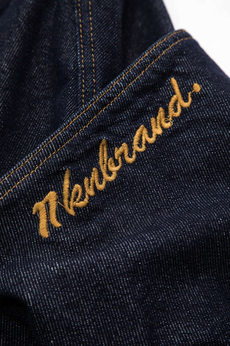 Denim Washed Wide Leg Barrel Jeans - MISMIMCWNJ2411140046-NAVY-XS