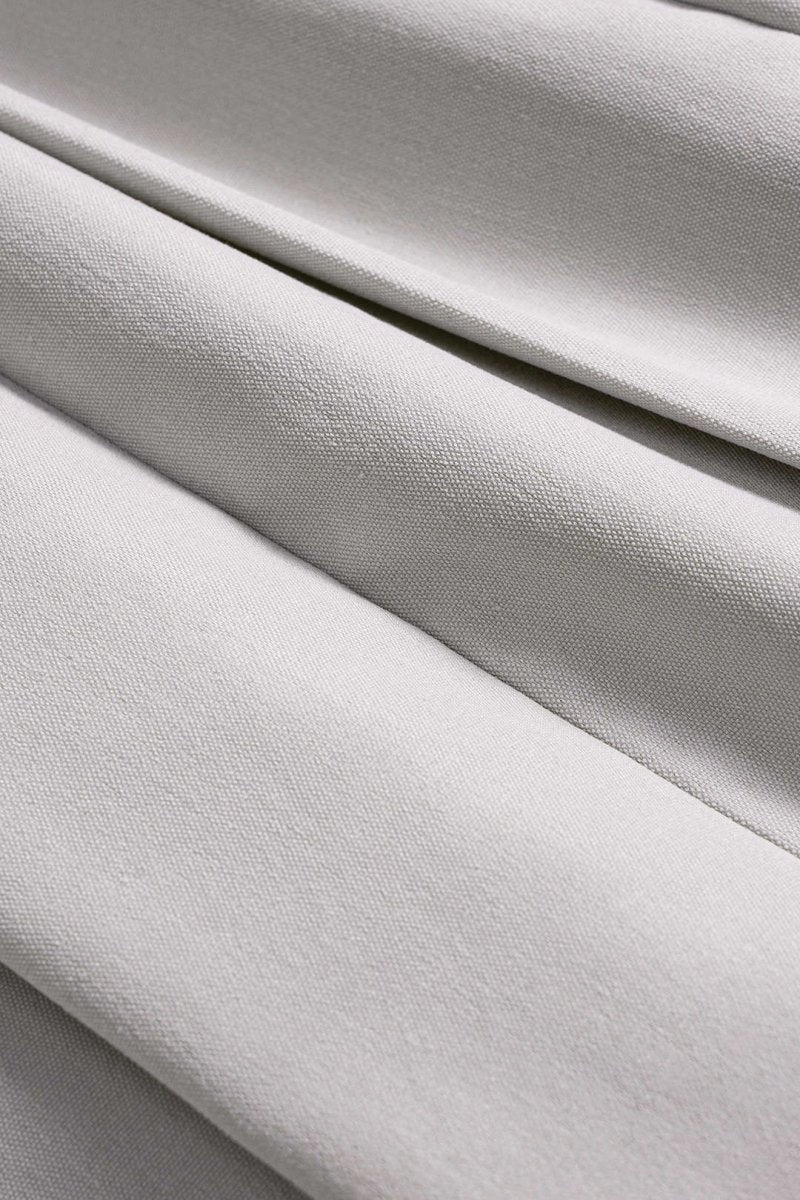 Drawstring Ruffle Trousers - MISMIMCWBT2507120240-GRAY-XS