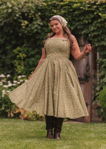 Elise Dress - MISMIJK2442-W-GRN-00