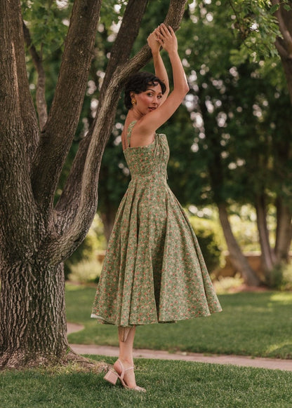 Elise Dress - MISMIJK2442-W-GRN-00