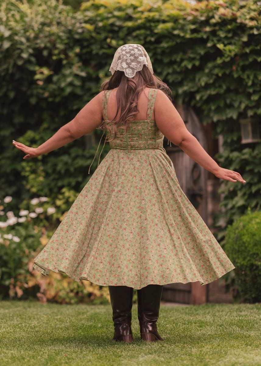 Elise Dress - MISMIJK2442-W-GRN-00