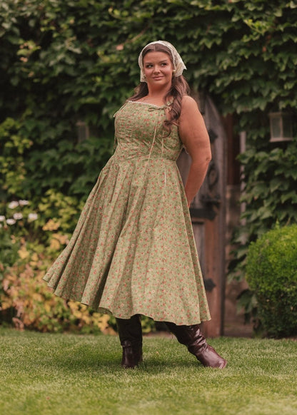 Elise Dress - MISMIJK2442-W-GRN-00