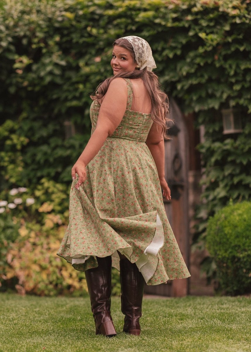 Elise Dress - MISMIJK2442-W-GRN-00