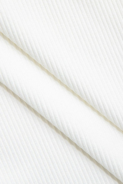 Embellished Ruched Tank Top - MISMIMCWTT2404240100-WHITE-XS