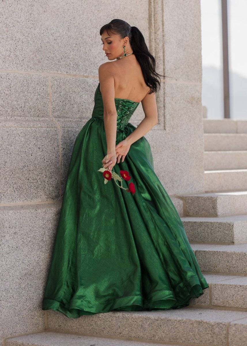 Emerald Dress - MISMIJK2480-W-GRN-00