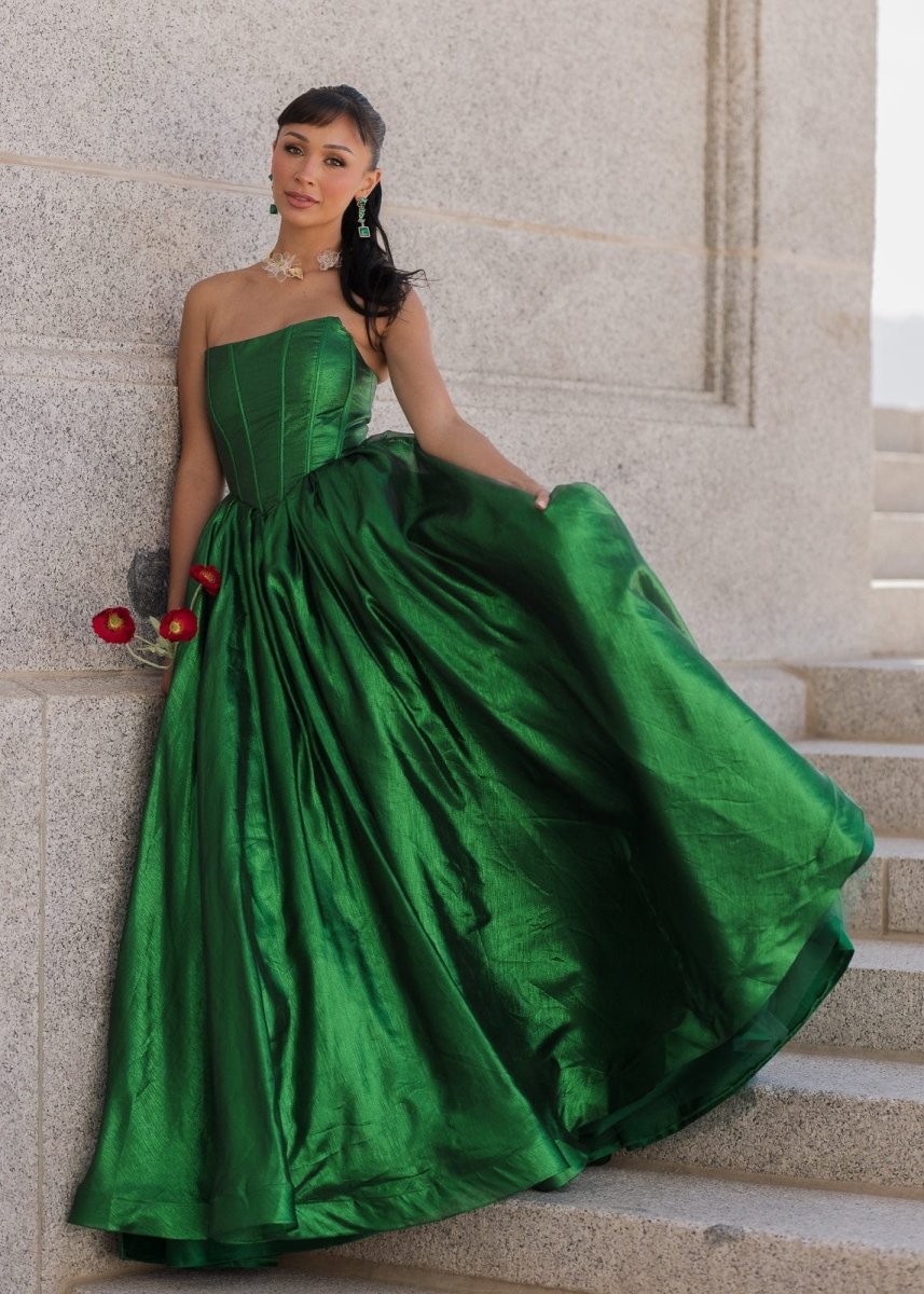 Emerald Dress - MISMIJK2480-W-GRN-00