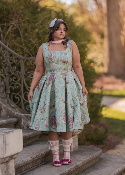 Emery Dress - MISMIJK24187-W-BLU-XXS