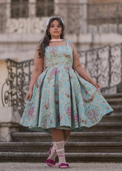 Emery Dress - MISMIJK24187-W-BLU-XXS