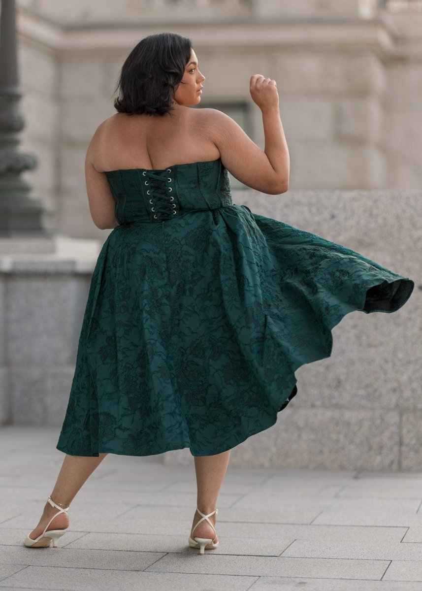 Enchanted Dress - MISMIJK2446-W-GRN-00