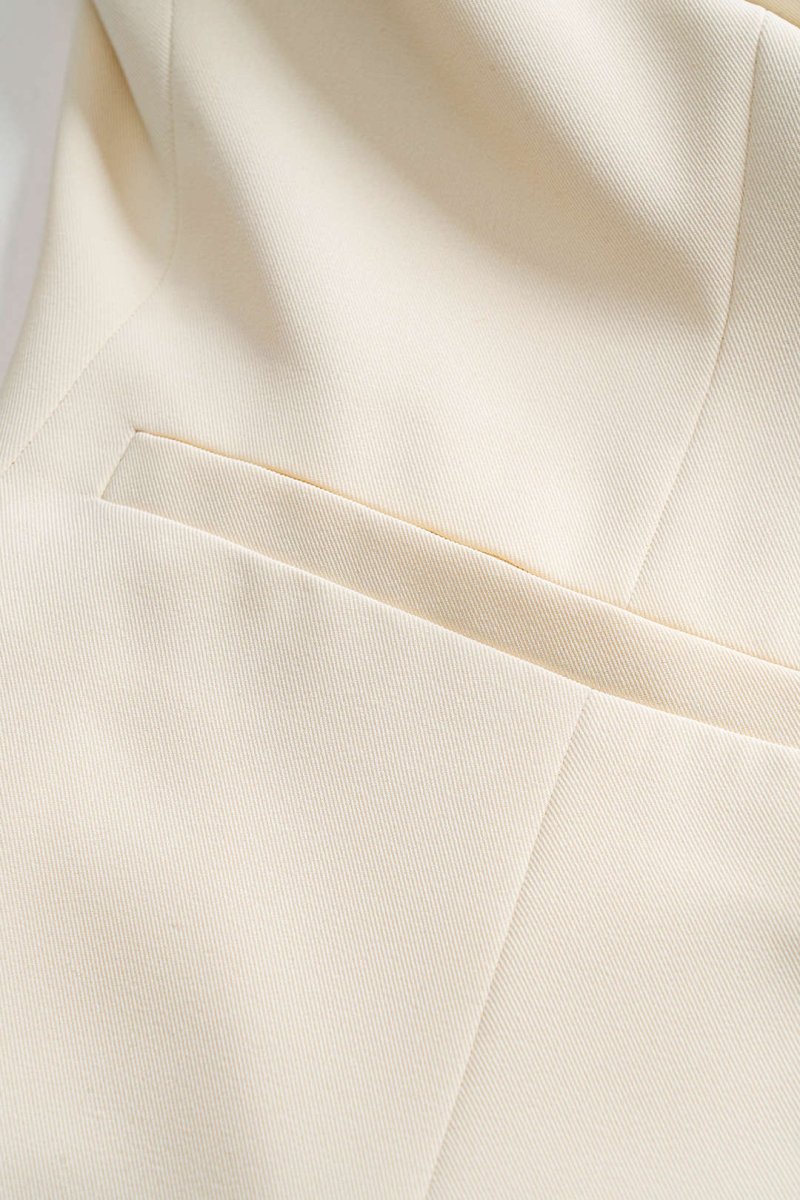 Fake Pocket Tank Top - MISMIMCWTT2502260132-BEIGE-XS