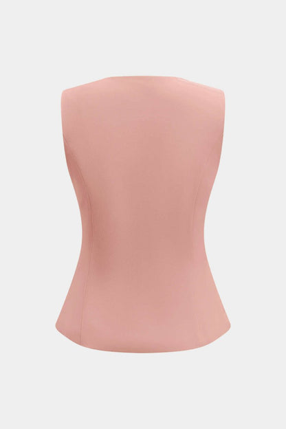 Fake Pocket Tank Top - MISMIMCWTT2502260132-PINK-XS