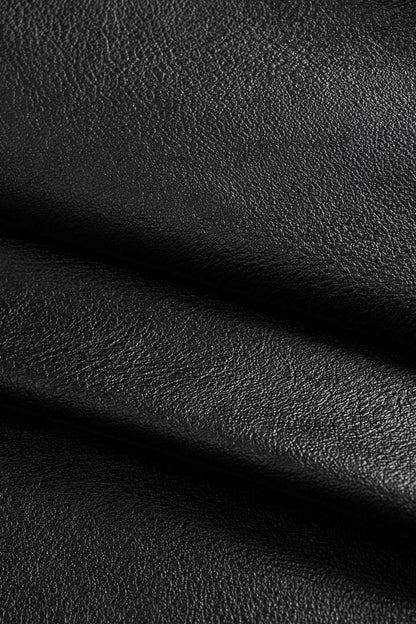 Faux Leather Button Wide Leg Pants - MISMIMCWBT2510130289-BLACK-XS