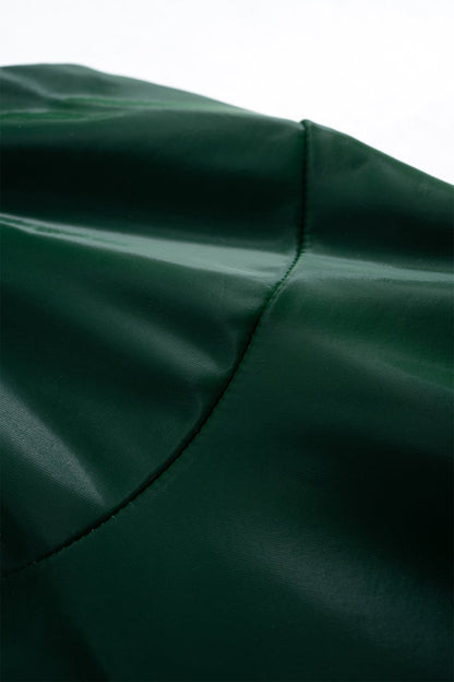 Faux Leather Chain Patchwork Sleeveless Bodysuit - MISMIMCWTO2507260012-JADE-XS