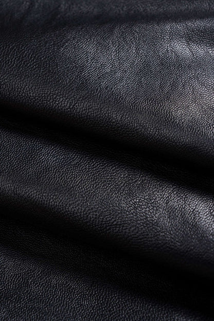 Faux Leather High Waist Skirt - MISMIMCWBK2509020103-BLACK-XS