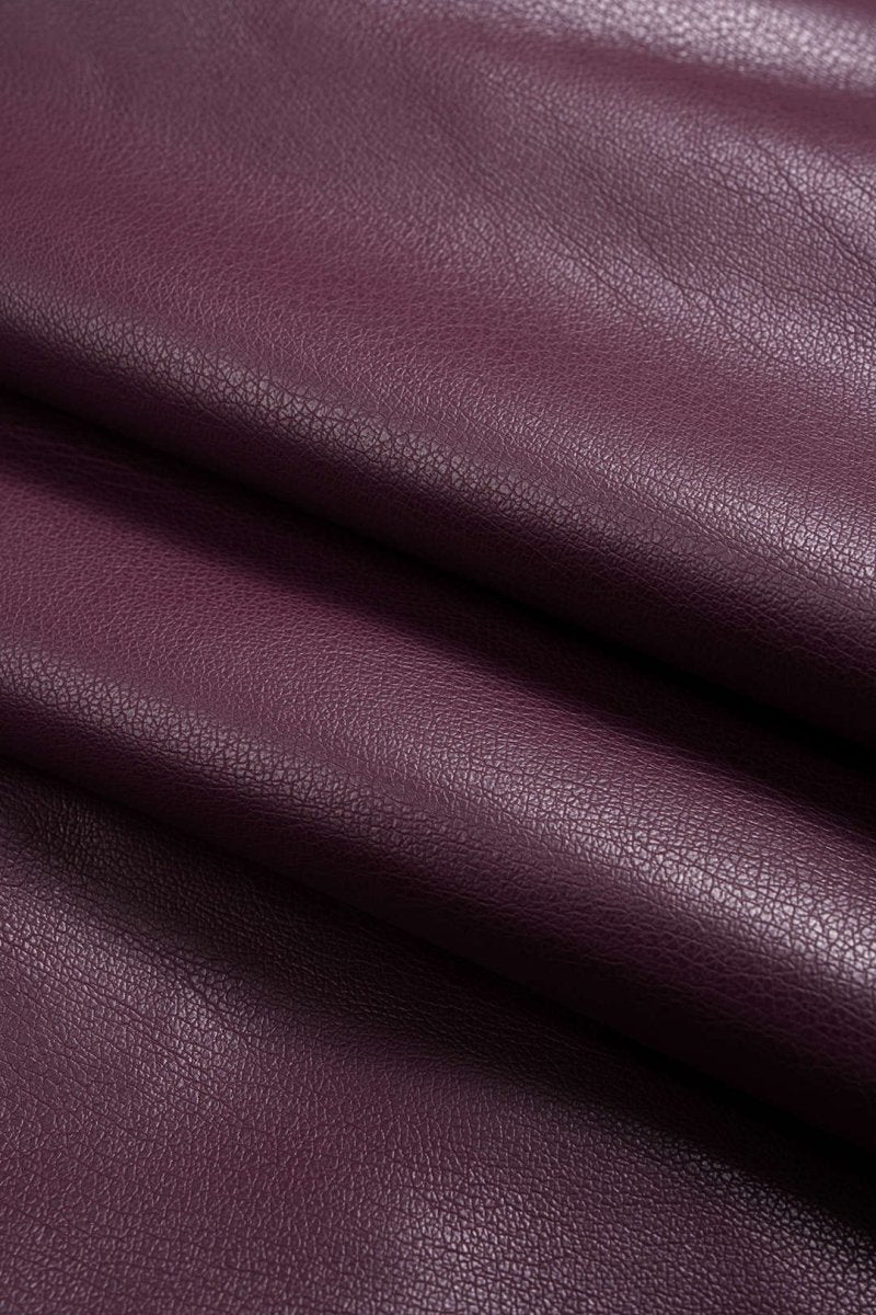 Faux Leather Metallic Slip Sleeveless Mini Dress - MISMIMCWDC2508250028-BURGUNDY-XS