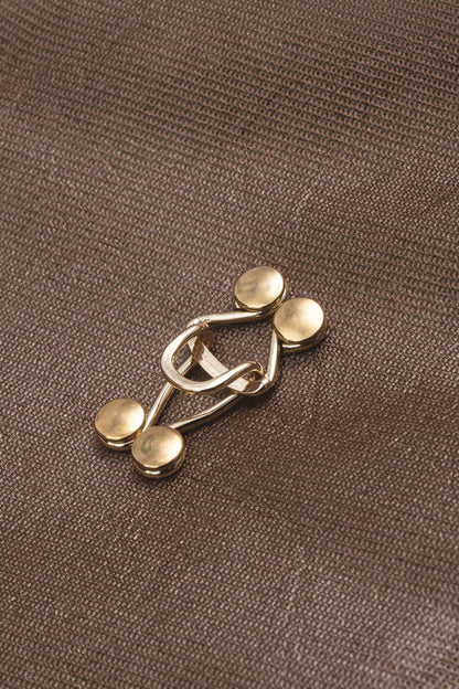 Faux Leather Patchwork Long Sleeve Mini Dress - MISMIMCWDC2510110020-BROWN-XS