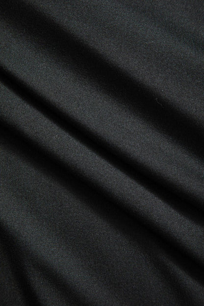 Faux Leather Patchwork Ruched Skirt - MISMIMCWBK2409300025-BLACK-XS