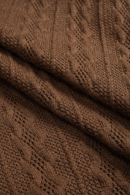 Faux Leather Patchwork Sleeveless T-Shirt - MISMIMCWTS2506040005-BROWN-XS