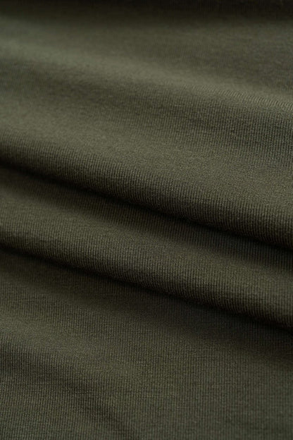 Faux Leather Patchwork Zipper Twist Knot Skirt - MISMIMCWBK2507020062-OLIVE-XS