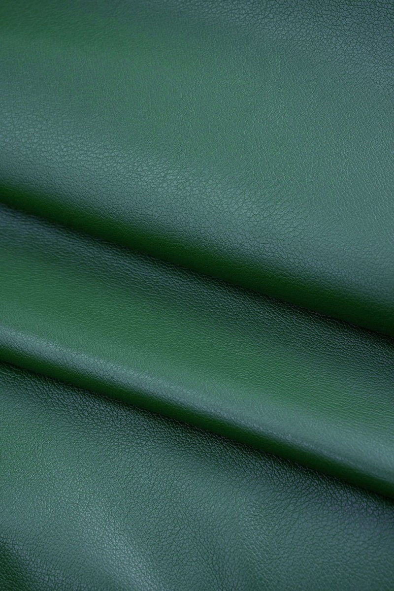 Faux Leather Ruched Twist Knot Sleeveless Mini Dress - MISMIMCWDC2509250119-DARK GREEN-XS