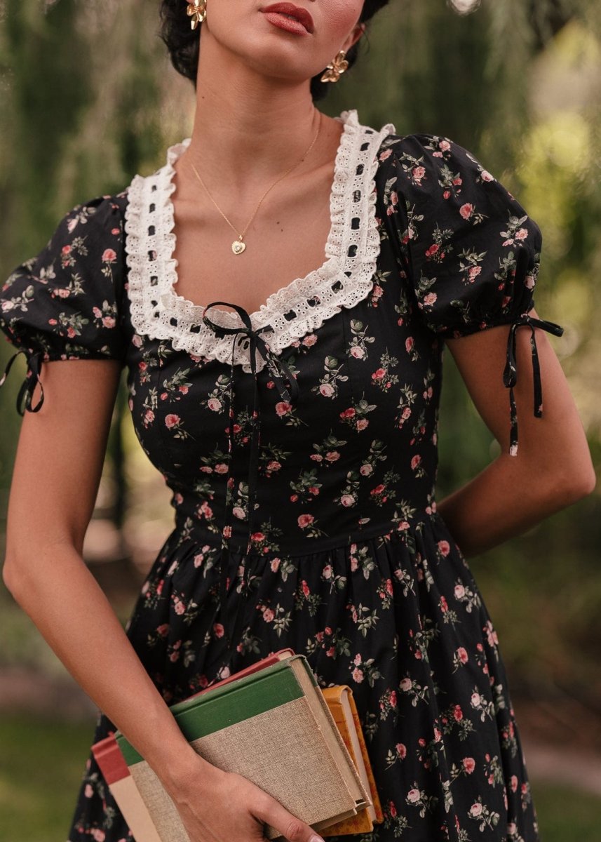 Fawn Dress - MISMIJK2457-W-BLK-XXS