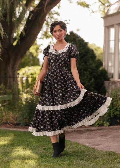 Fawn Dress - MISMIJK2457-W-BLK-XXS