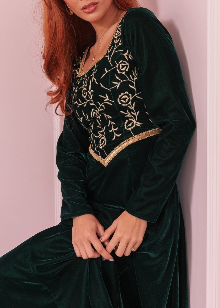 Fiona Dress - MISMIJK3435-W-GRN-XXS