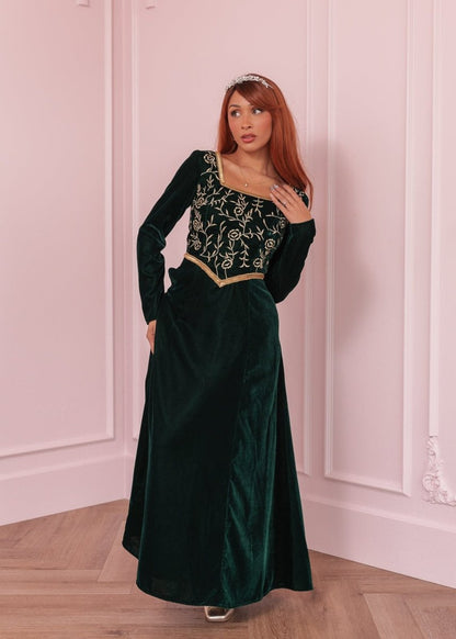 Fiona Dress - MISMIJK3435-W-GRN-XXS