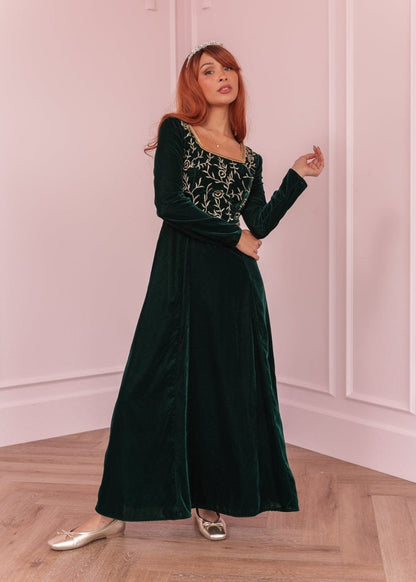 Fiona Dress - MISMIJK3435-W-GRN-XXS