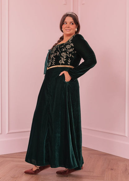 Fiona Dress - MISMIJK3435-W-GRN-XXS