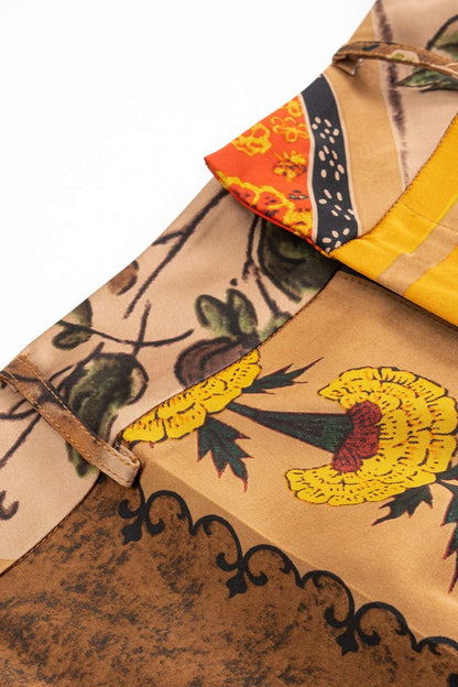 Floral Contrast Print Shorts - MISMIMCWBS2505190071-Contrast Color-XS