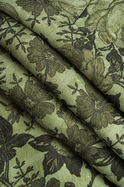 Floral Pattern Button Vest - MISMIMCWOV2411260012-GREEN-XS