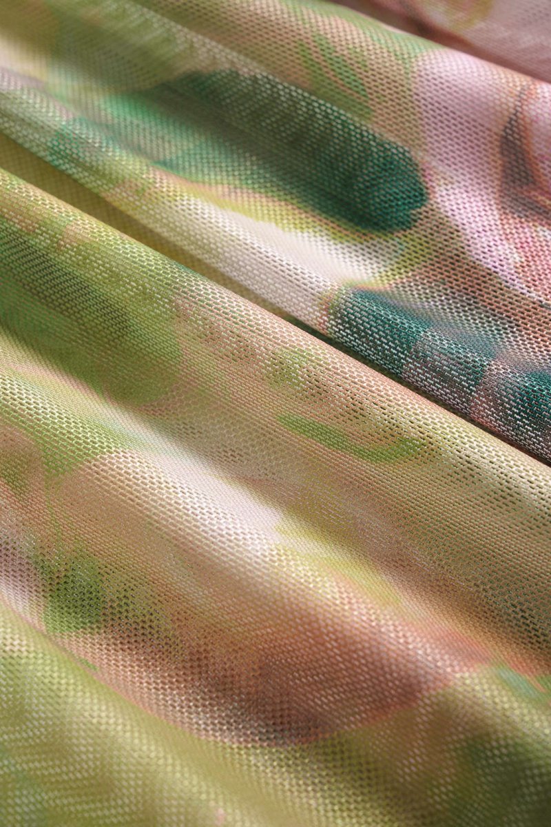 Floral Print Tie - Up Slip Split Sleeveless Midi Dress - MISMIMCWDB2506240028-GREEN-XS